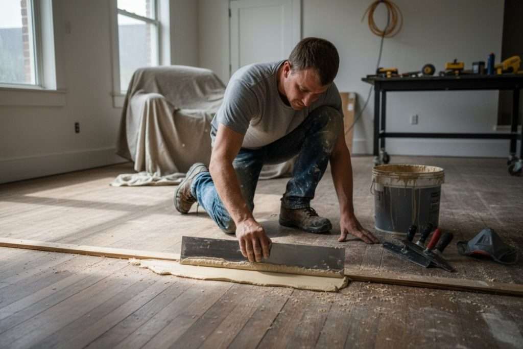 Sous-couche parquet : rattrapage de niveau pour sol irrégulier